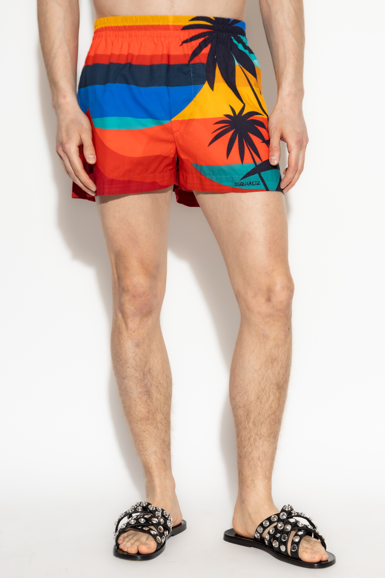 Dsquared2 men's slip swimsuit D7B2E5390.010 swim black size